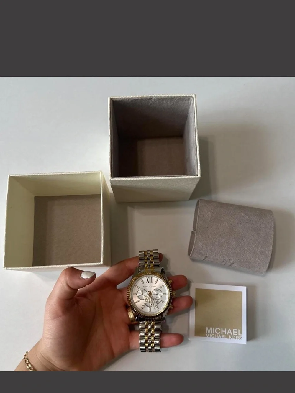 Michael Kors Men's Two-Tone Stainless Steel Chronograph Watch - Silver & Gold
